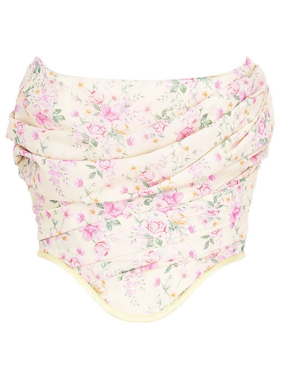House of CB VIVIENNE Lemon Floral Corset top